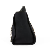 CHANEL - Sac à main Deauville Large toile noire - Handbag