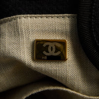 CHANEL - Sac à main Deauville Large toile noire - Handbag