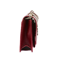 SAINT LAURENT - Sac bandoulière Mini Sunset cuir rouge - Handbag