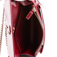 SAINT LAURENT - Sac bandoulière Mini Sunset cuir rouge - Handbag