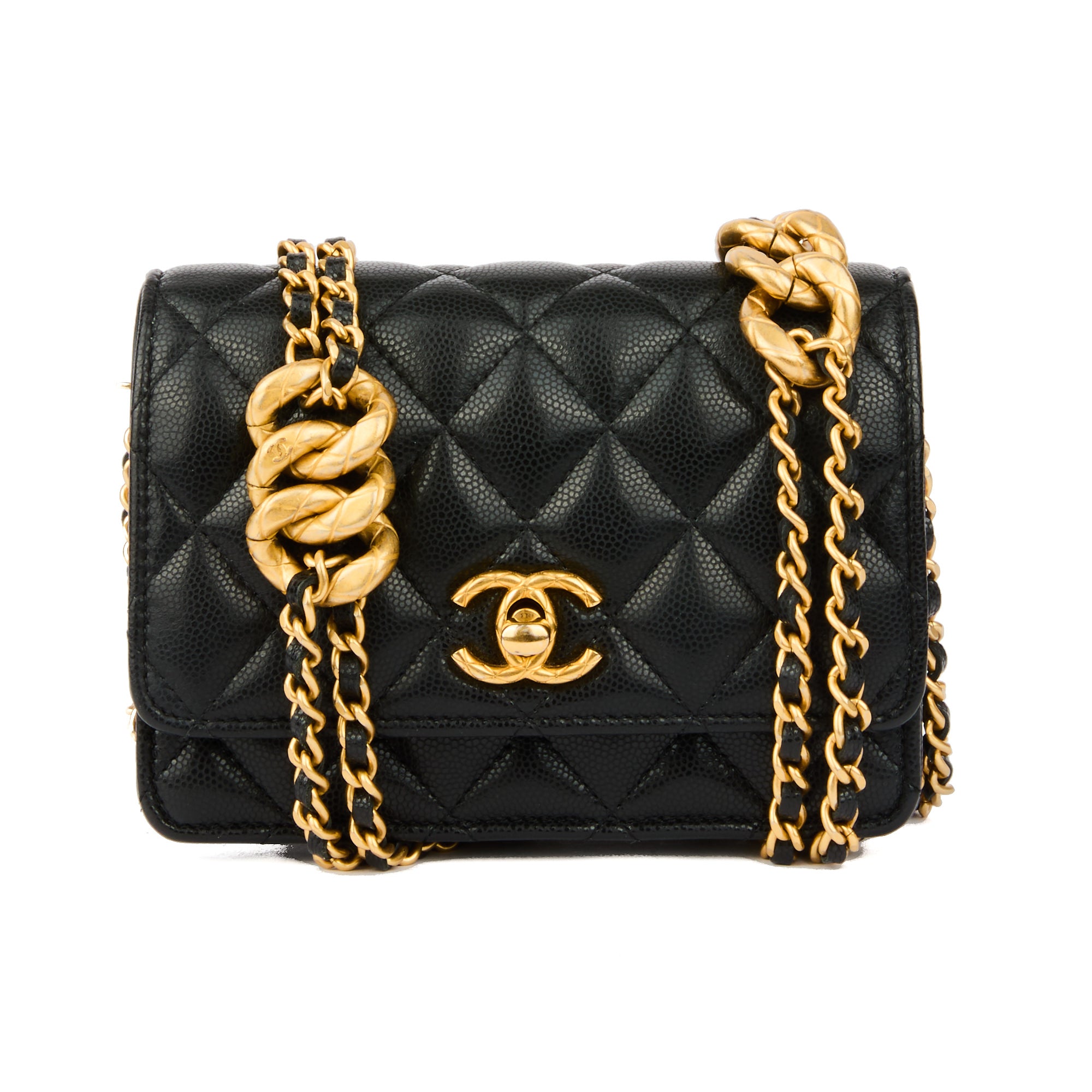 CHANEL - Sac bandoulière Mini Wallet On Chain cuir cuir caviar - Handbag