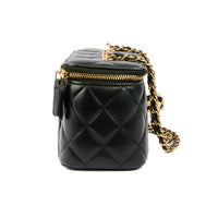 CHANEL - Sac bandoulière Small Vanity perle cuir matelassé - Handbag