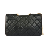 CHANEL - Sac bandoulière Jumbo Timeless Classique cuir noir matelassé - Handbag