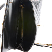 CHANEL - Sac à main Coco Handle chevron cuir noir - Handbag