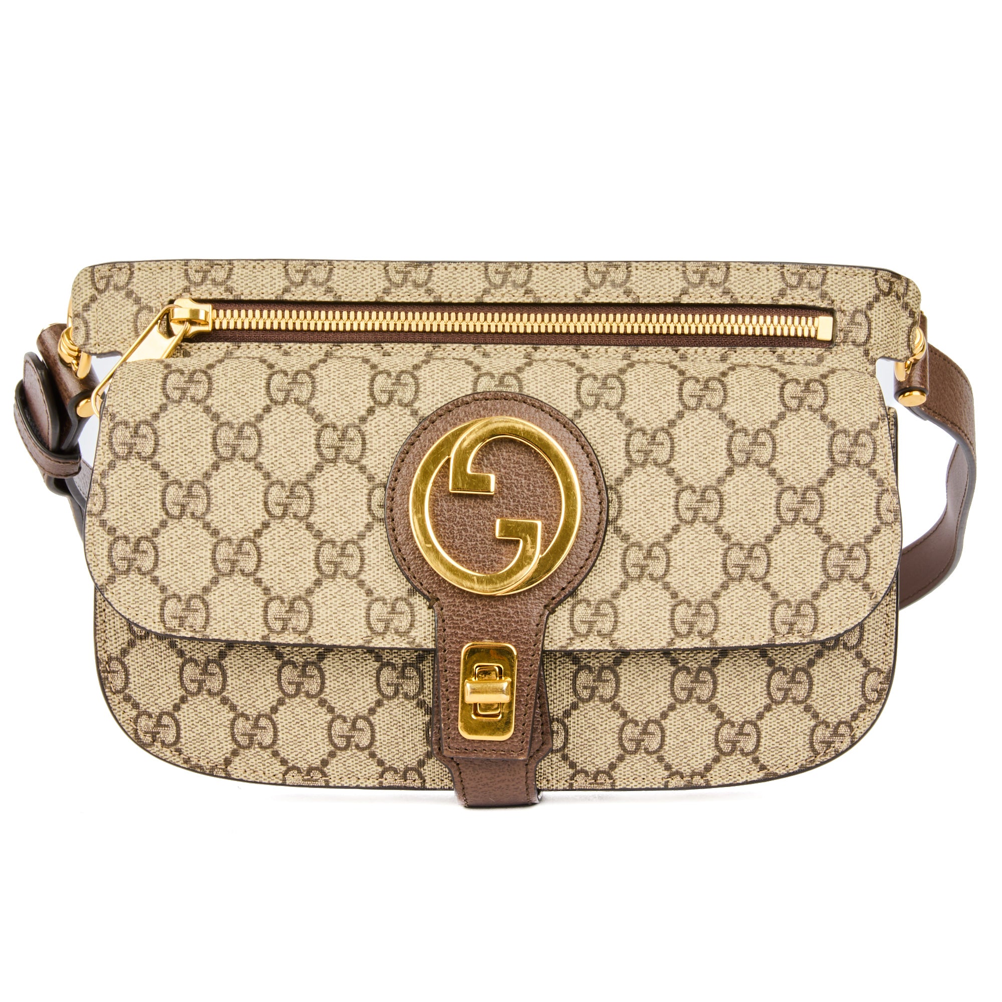 GUCCI - Sac Banane Blondie toile GG - Handbag