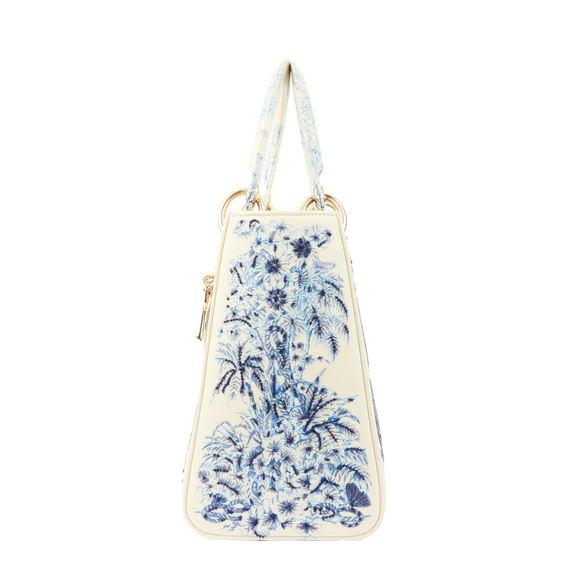 DIOR - Sac à main Lady Dior médium imprimé Rêve d’Infini cuir et broderies - Handbag