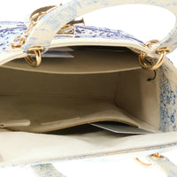DIOR - Sac à main Lady Dior médium imprimé Rêve d’Infini cuir et broderies - Handbag