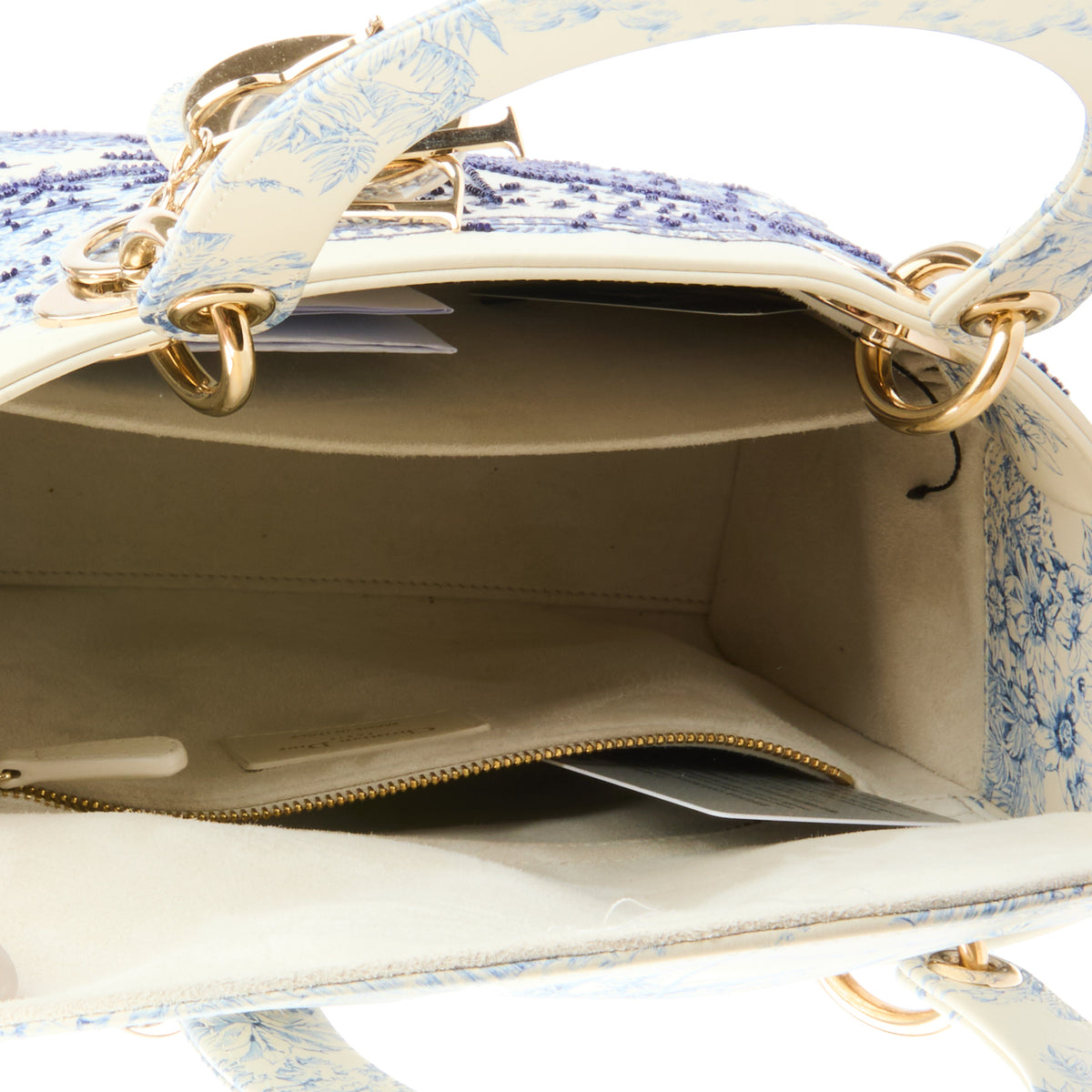 DIOR - Sac à main Lady Dior médium imprimé Rêve d’Infini cuir et broderies - Handbag