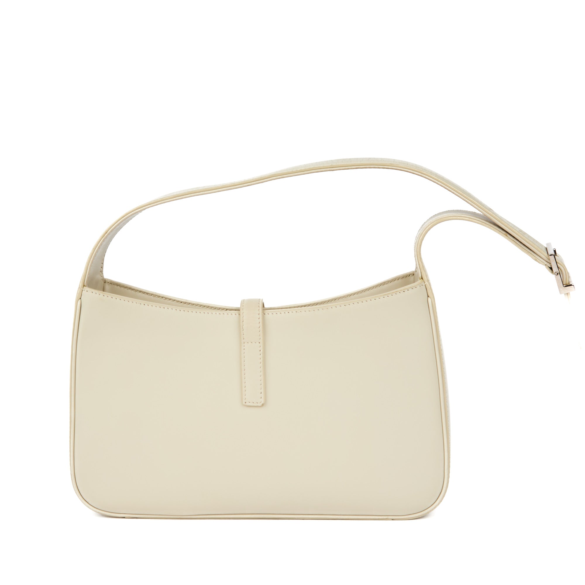 SAINT LAURENT - Sac à main Hobo 5 à 7 cuir gris - Handbag