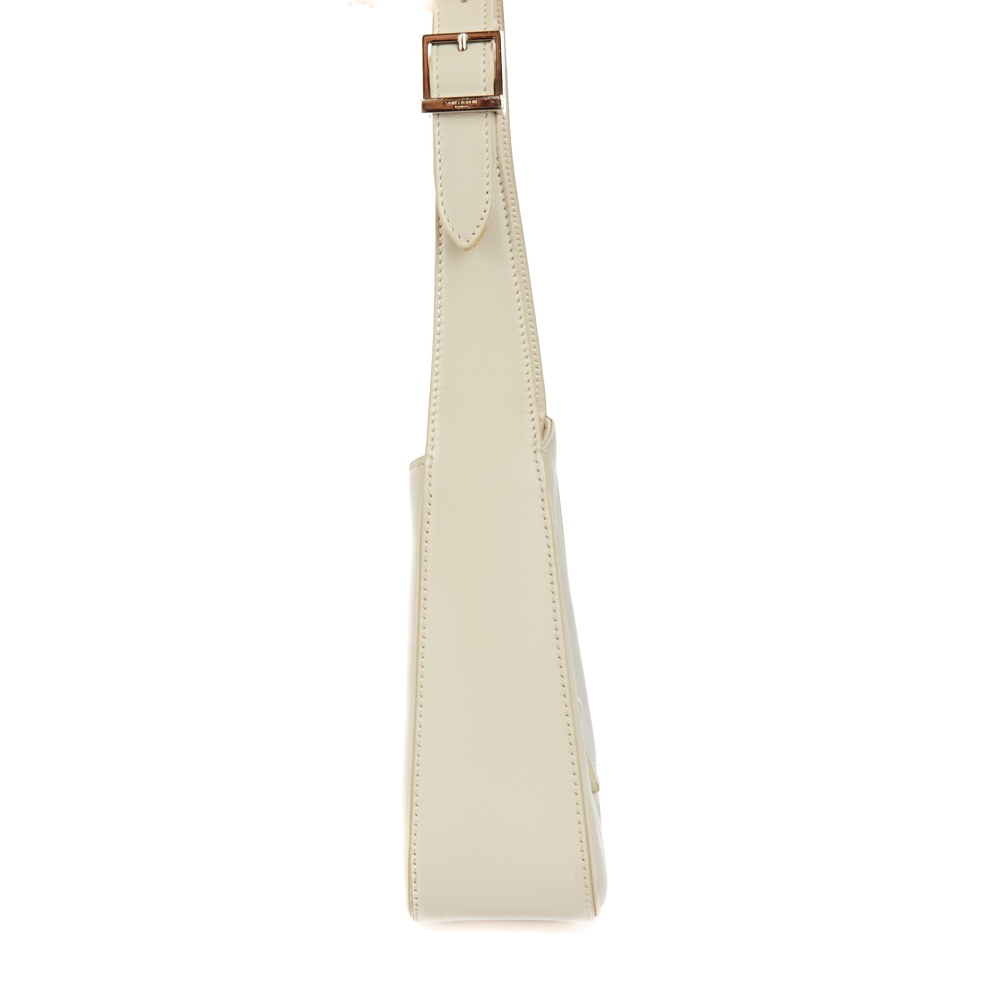 SAINT LAURENT - Sac à main Hobo 5 à 7 cuir gris - Handbag