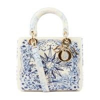 DIOR - Sac à main Lady Dior médium imprimé Rêve d’Infini cuir et broderies - Handbag