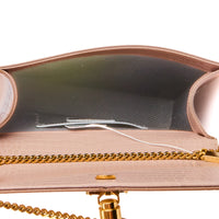 SAINT LAURENT - Sac bandoulière Kate Tassel cuir embossé crocodile rose - Handbag