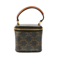CELINE - Sac à main Mini Vanity toile Triomphe - Handbag