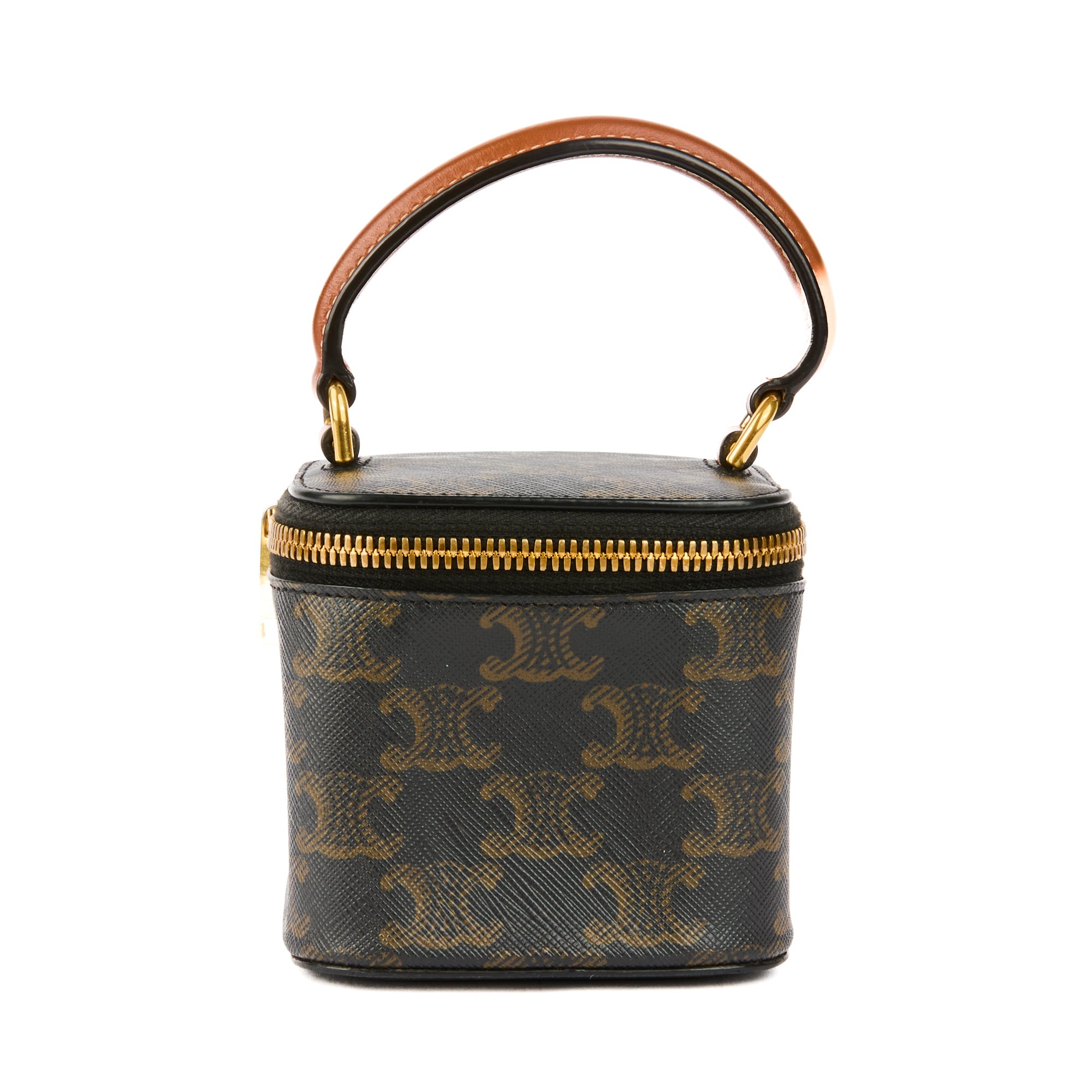 CELINE - Sac à main Mini Vanity toile Triomphe - Handbag