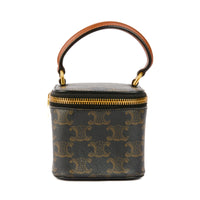 CELINE - Sac à main Mini Vanity toile Triomphe - Handbag