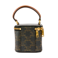 CELINE - Sac à main Mini Vanity toile Triomphe - Handbag