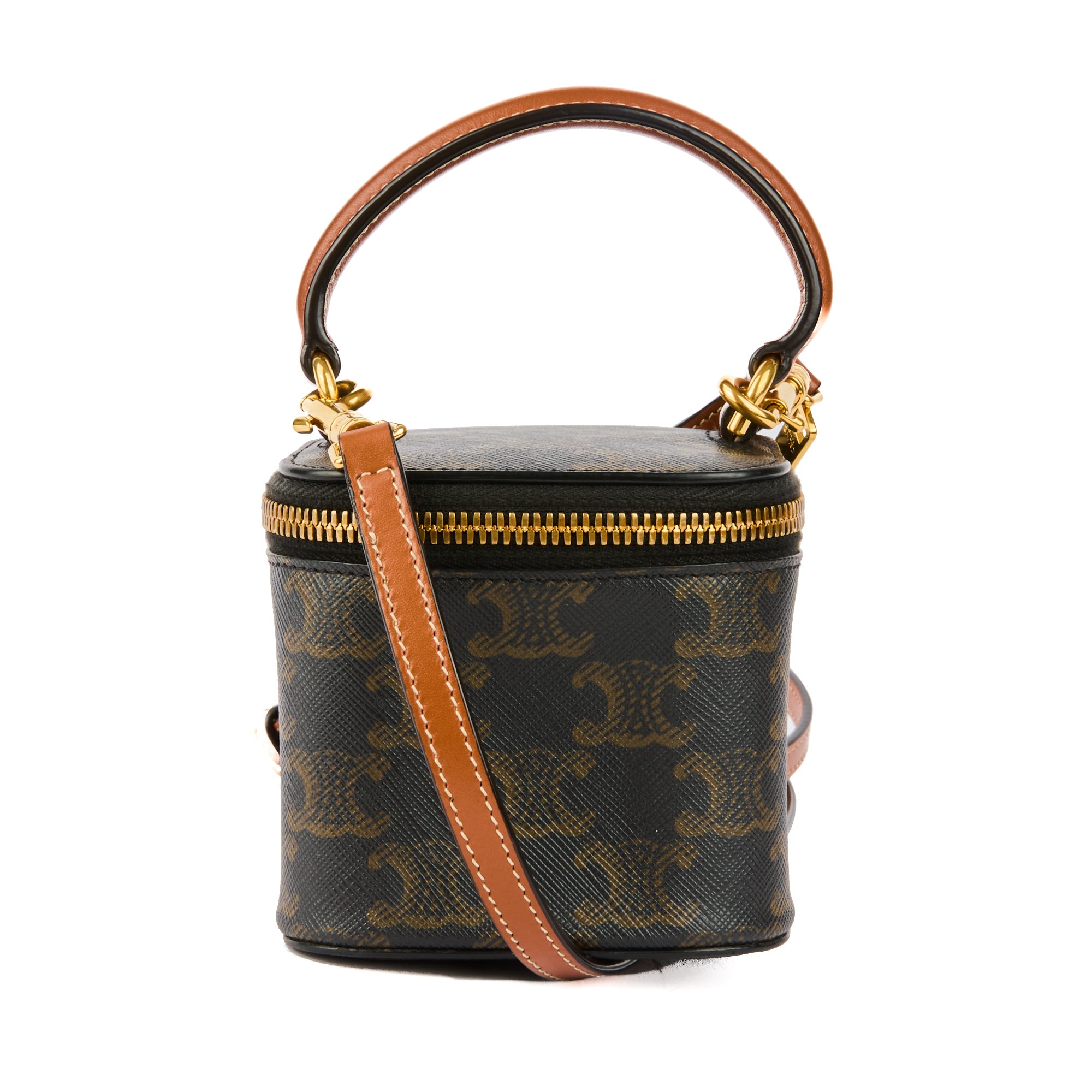 CELINE - Sac à main Mini Vanity toile Triomphe - Handbag