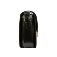 CELINE - Sac bandoulière Médium Triomphe Classique cuir noir - Handbag