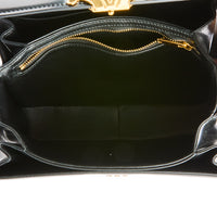 CELINE - Sac bandoulière Médium Triomphe Classique cuir noir - Handbag