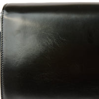 CELINE - Sac bandoulière Triomphe Classique Medium en cuir noir - Handbag