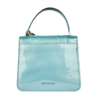 BVLGARI - Sac à main Serpenti Small cuir vernis bleu - Handbag