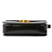 CELINE - Sac bandoulière Triomphe Classique Medium en cuir noir - Handbag