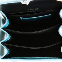 BVLGARI - Sac à main Serpenti Small cuir vernis bleu - Handbag