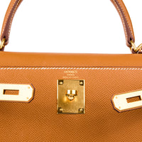 HERMES - Sac à main Kelly 28 cuir Epsom Gold gold hardware - Handbag