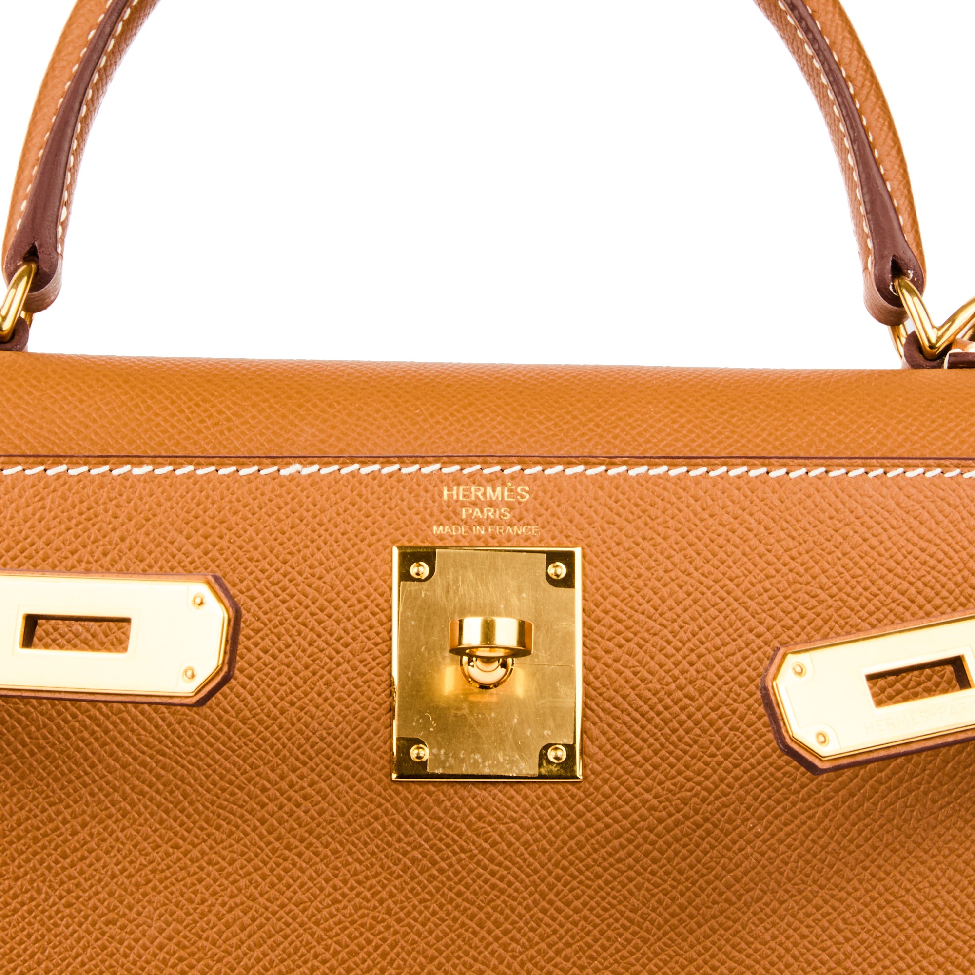 HERMES - Sac à main Kelly 28 cuir Epsom Gold gold hardware - Handbag