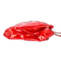 CHANEL - Sac à main Bon Bon en cuir vernis rouge - Handbag
