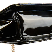 CHANEL - Sac à main Classique Long cuir Vernis Bleu - Handbag