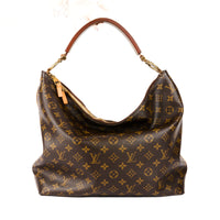 LOUIS VUITTON - Sac à main Sully MM toile Monogramme - Handbag