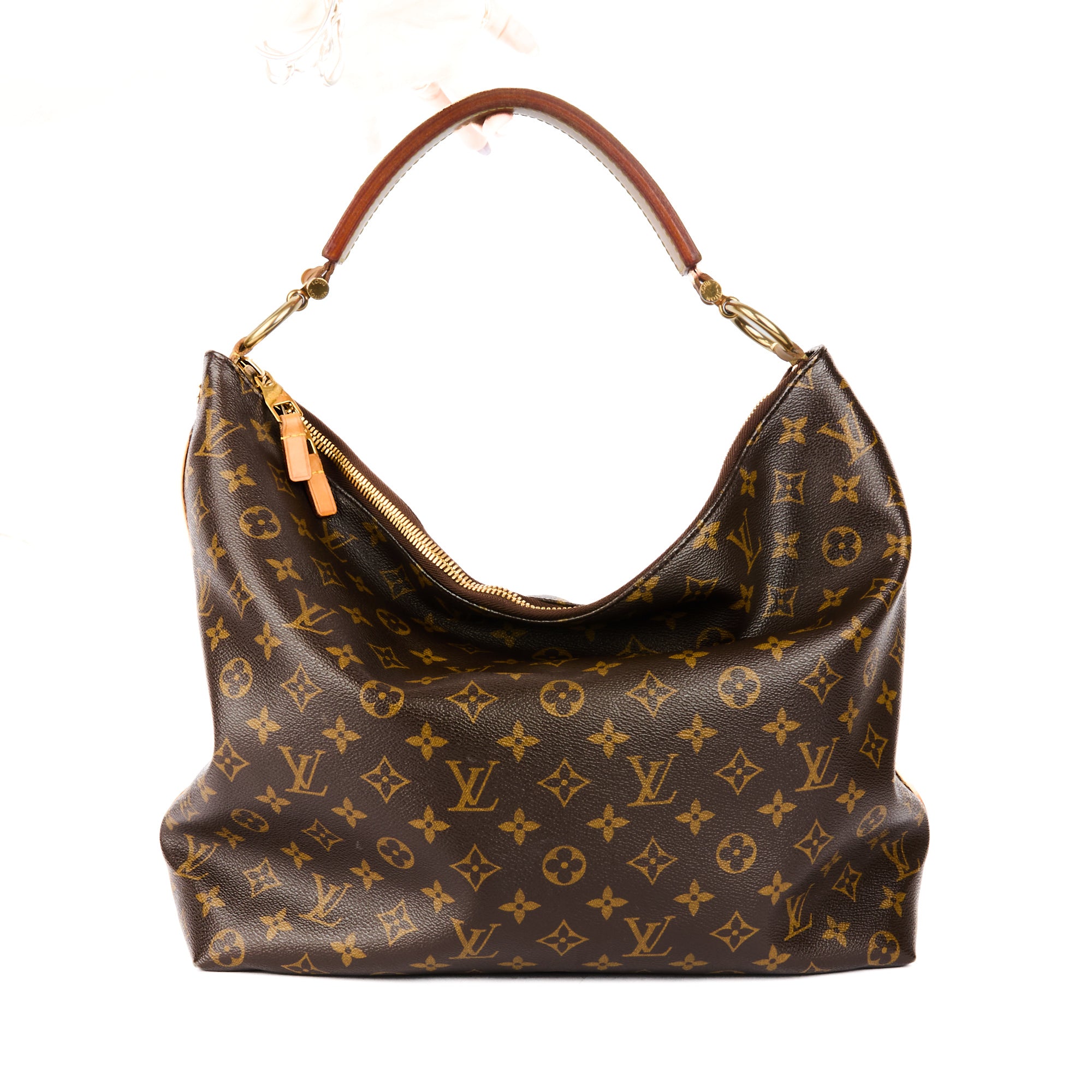 LOUIS VUITTON - Sac à main Sully MM toile Monogramme - Handbag