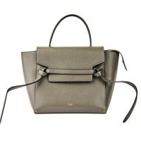 CELINE - Sac à main Belt cuir gris - Handbag
