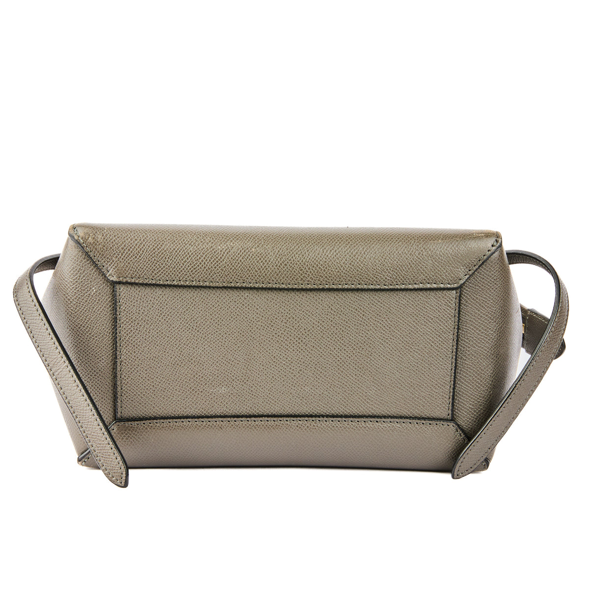 CELINE - Sac à main Belt cuir gris - Handbag