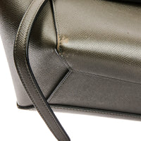 CELINE - Sac à main Belt cuir gris - Handbag