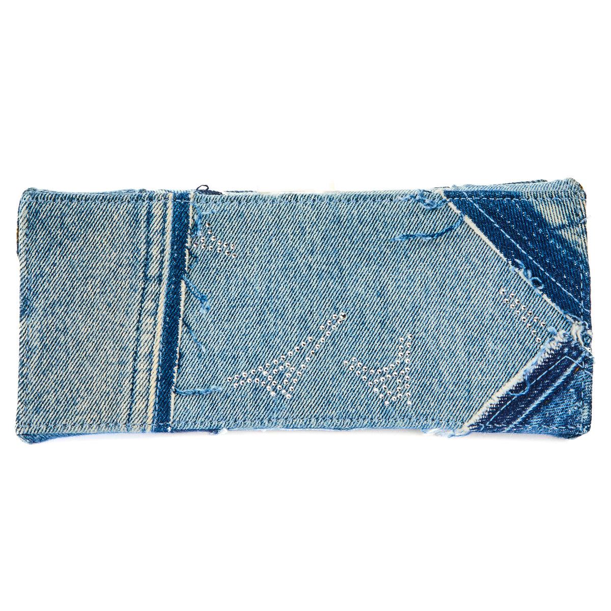 BALENCIAGA - Sac à main petit Hourglass denim - Handbag