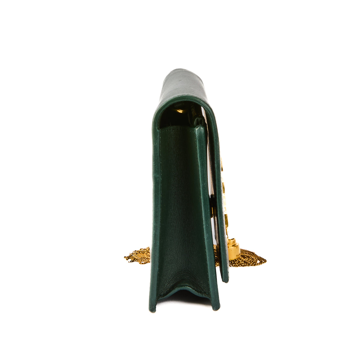 SAINT LAURENT - Sac bandoulière Mini Kate tassel cuir vert - Handbag