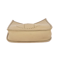 HERMES - Sac bandoulière Mini Evelyne cuir clémence Beige Marfa - Handbag