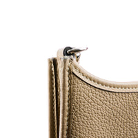 HERMES - Sac bandoulière Mini Evelyne cuir clémence Beige Marfa - Handbag