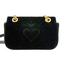 GUCCI - Sac Marmont petit format velours noir - Handbag