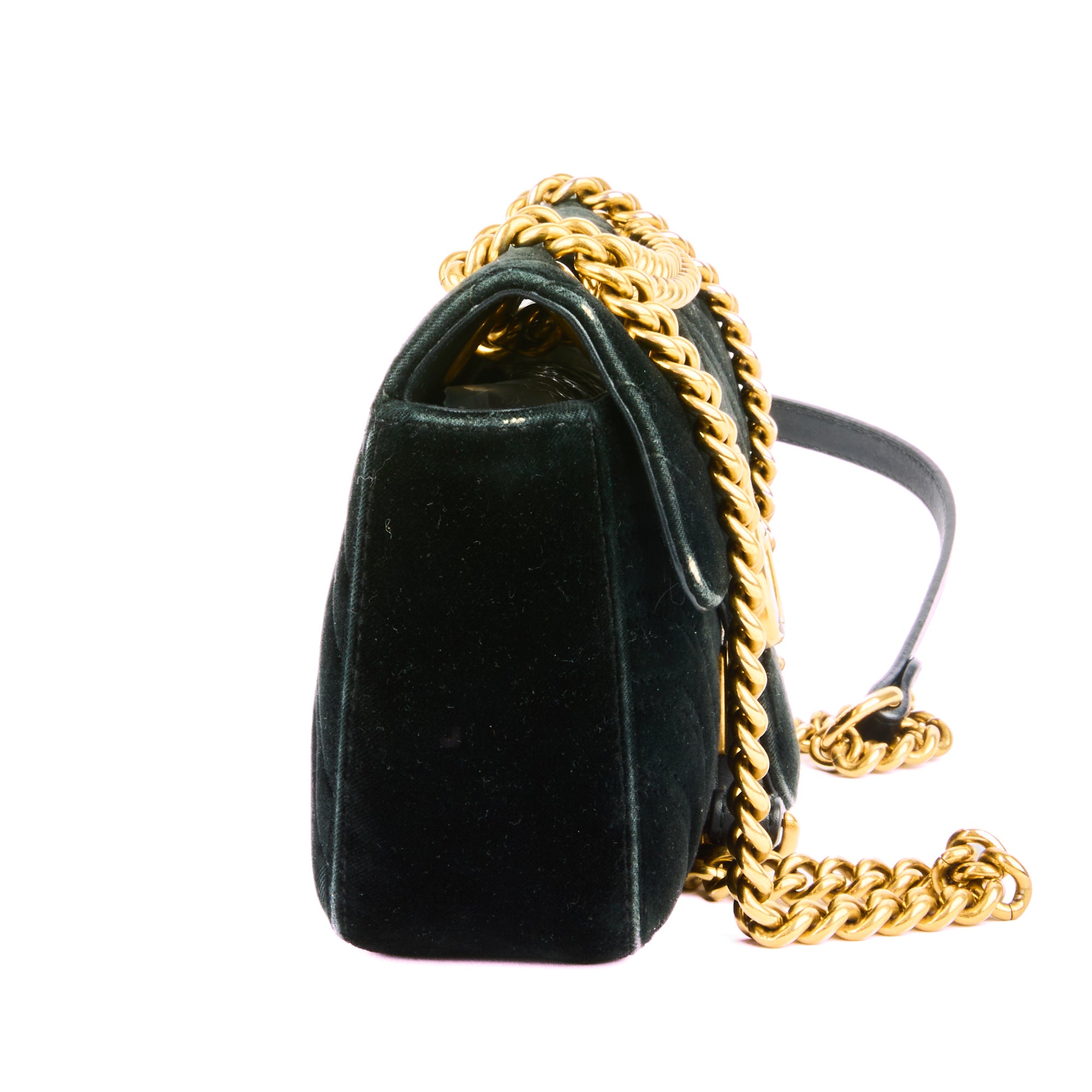 GUCCI - Sac Marmont petit format velours noir - Handbag