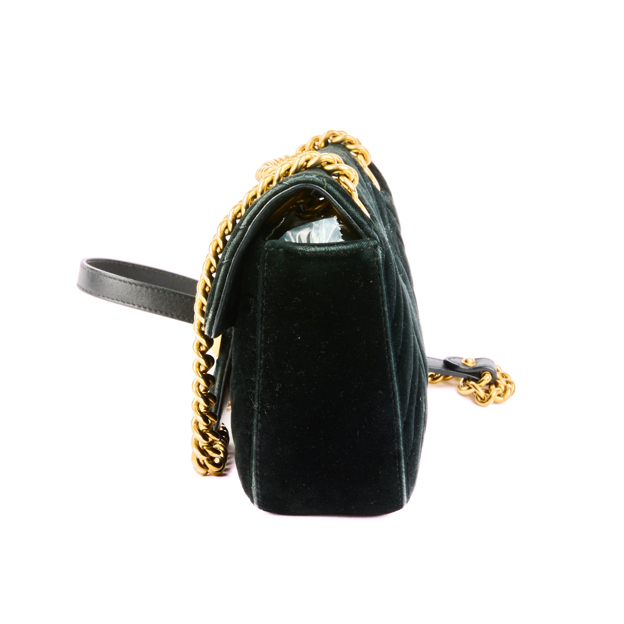 GUCCI - Sac Marmont petit format velours noir - Handbag