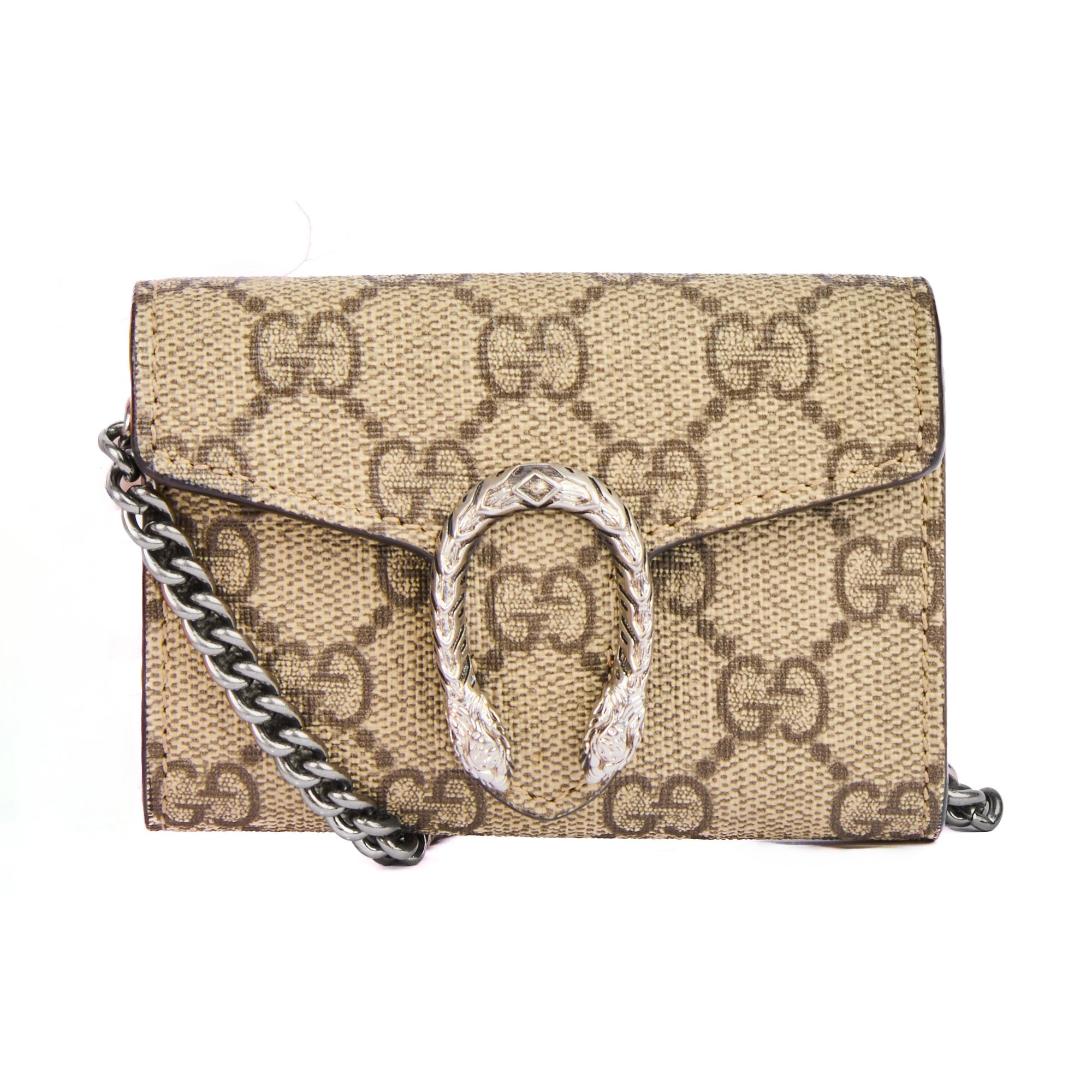 GUCCI - Micro wallet on chain Dionysus toile GG - Handbag