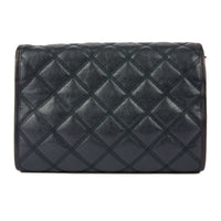 SAINT LAURENT - Sac bandoulière Becky cuir matelassé bleu - Handbag
