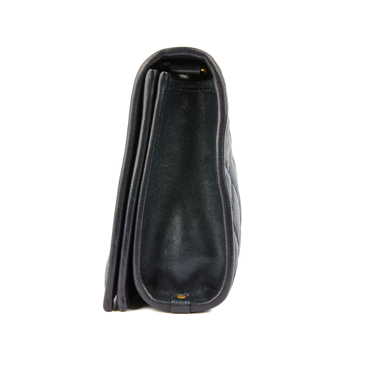 SAINT LAURENT - Sac bandoulière Becky cuir matelassé bleu - Handbag