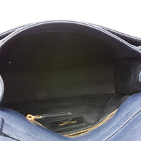 SAINT LAURENT - Sac bandoulière Becky cuir matelassé bleu - Handbag