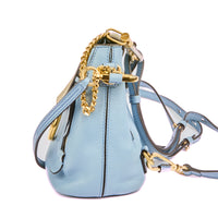 CHLOE - Sac à dos Faye cuir bleu - bakcpack