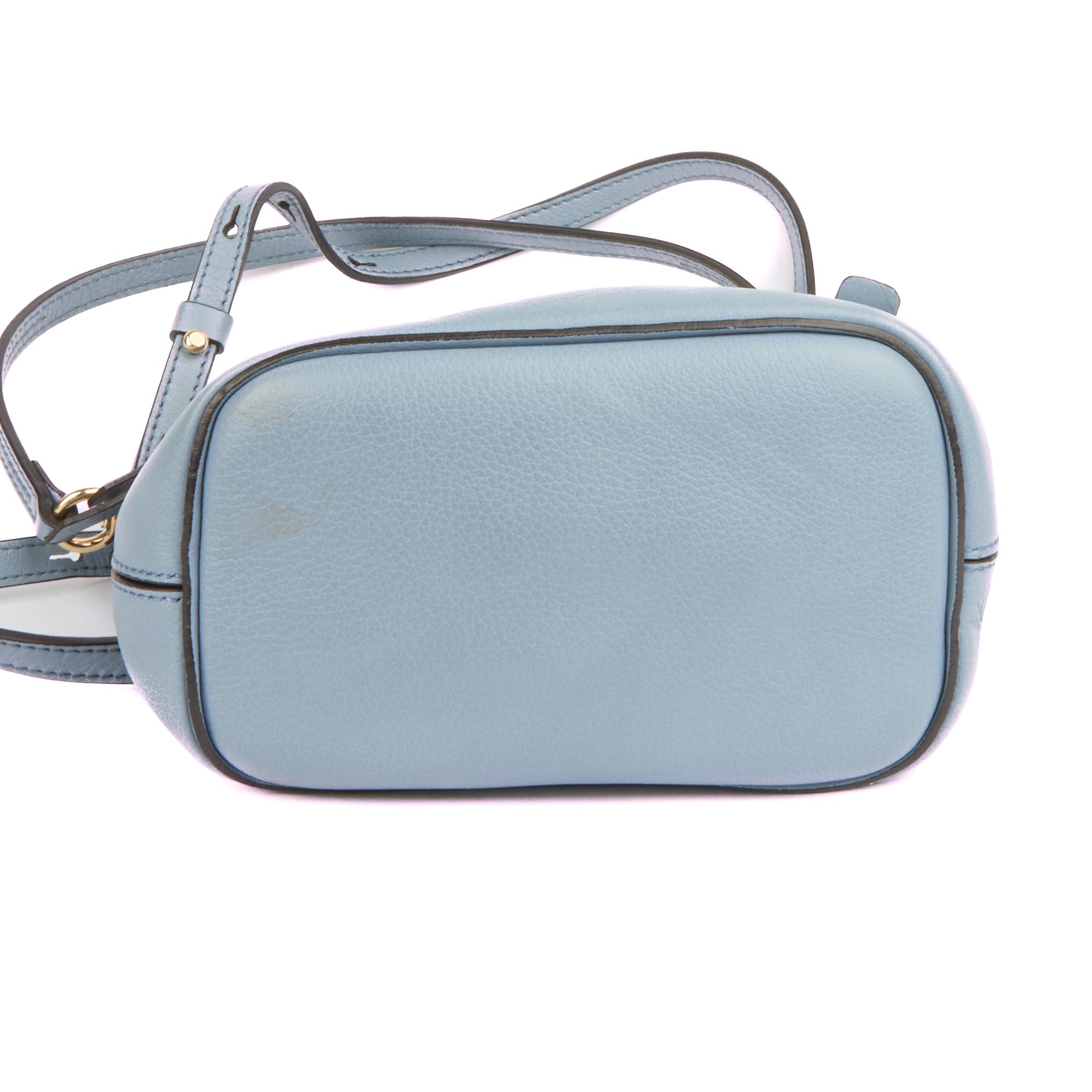CHLOE - Sac à dos Faye cuir bleu - bakcpack