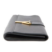 SAINT LAURENT - Pochette Chyc cuir noir - Handbag